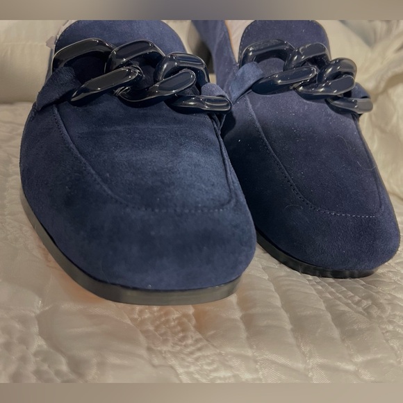 Kate Spade Rowan Women Slip On Chained Moc Toe Loafers Blazer Blue New size 8 - Picture 5 of 7